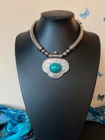Turkoois turquoise Navajo Arizona geluk beschermt eyecatcher, Sieraden, Tassen en Uiterlijk, Kettingen, Blauw, Nieuw, Ophalen of Verzenden
