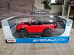 2021 Ford Bronco Wildrak rood 1:18 ( Maisto), Ophalen of Verzenden, Nieuw, Auto, Maisto