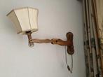 Uittrekbare wandlamp, Ophalen, Gebruikt, Hout, Vintage klassiek
