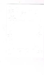 dubbele kaart embossing kerst, Ophalen of Verzenden, Nieuw, Kerst, Blanco kaart of Basiskaart