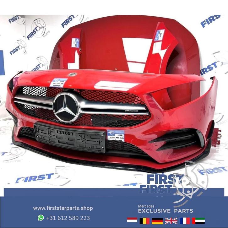 2023 W177 V177 A35 AMG PERFORMANCE VOORKOP ROOD Mercedes A K, Auto-onderdelen, Carrosserie en Plaatwerk, Bumper, Mercedes-Benz