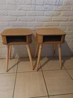 leuke houten nachtkastjes, Huis en Inrichting, Ophalen, Zo goed als nieuw, Minder dan 45 cm