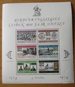Erinnofilie, velletje Leiden 400 jaar ontzet, 1974, Postzegels en Munten, Verzenden, Na 1940, Postfris