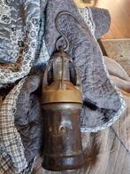 Oude mijnlamp orgineel 1900 nmr 5 antiek curiosa brocante, Ophalen of Verzenden