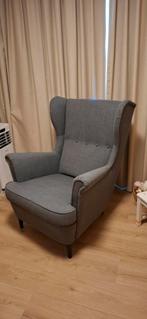 Ikea Strandmon oorfauteuil donkergrijs, Huis en Inrichting, Fauteuils, Ophalen, 100 tot 125 cm, Zo goed als nieuw, 75 tot 100 cm