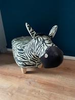 Poef Zebra, Huis en Inrichting, Ophalen, Zo goed als nieuw, Rond, Minder dan 50 cm