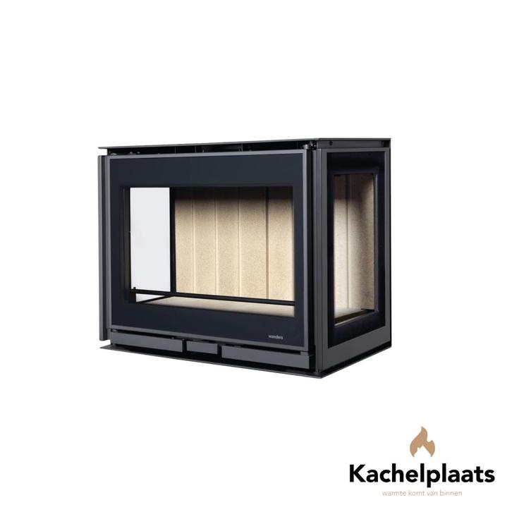 Wanders Square 68 3-zijdig - houthaard, Huis en Inrichting, Haarden, Nieuw, Houthaard, Ophalen of Verzenden