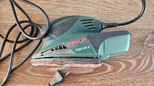 Bosch PSM 100 A Schuurmachine, Doe-het-zelf en Verbouw, Gereedschap | Schuurmachines, Zo goed als nieuw, Vlakschuurmachine, Minder dan 600 watt