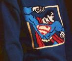 Superman trui breipatroon, Hobby en Vrije tijd, Breien en Haken, Ophalen of Verzenden, Zo goed als nieuw, Breien, Patroon of Boek