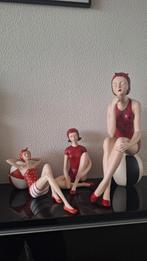 Zomers tafereel strand poppen., Ophalen of Verzenden, Zo goed als nieuw