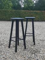 Set van 2 vintage barkrukken jaren 60 zithoogte 75, Gebruikt, 60 tot 90 cm, Ophalen of Verzenden, Hout