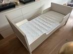 Wit kinderbedje met matras, Ophalen, 70 tot 85 cm, 140 tot 160 cm, Zo goed als nieuw