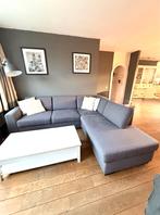 Grijze Hoekbank - Comfortabel en Stijlvol, Huis en Inrichting, Ophalen, Zo goed als nieuw, Stof