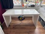 Wit IKEA bureau met snoerenbak, Huis en Inrichting, Bureaus, Ophalen, Gebruikt, Bureau