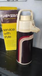 Vintage thermoskan isoleerkan donkerbruin 1,9 ltr, Ophalen of Verzenden, Gebruikt