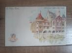 Ansichtkaart Gesigneerde ROBIDA EXHIBITION 1900 VIEUX PARIS, Ophalen of Verzenden, Voor 1920, Ongelopen, Overige thema's