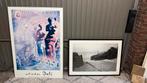 Reproductie van Salvador Dali in foto lijst, Huis en Inrichting, Woonaccessoires | Schilderijen, Tekeningen en Foto's, Ophalen