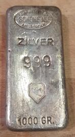 Kilo Schöne NV gegoten zilver baar, Ophalen, Zilver
