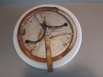 Vintage gispen 1950s plafondlamp mat wit glas 30cm, Antiek en Kunst, Ophalen of Verzenden