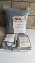 Optipluche dekbedovertrek 200x200+50 grijs/wit nieuw!, Huis en Inrichting, Slaapkamer | Beddengoed, Wit, Dekbedovertrek, Ophalen of Verzenden