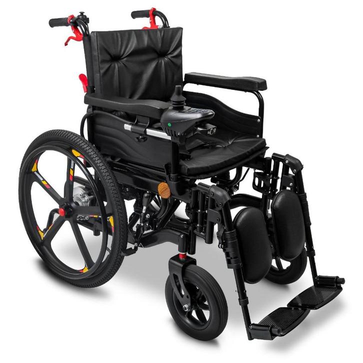 Rolstoel met duwondersteuning, Diversen, Rolstoelen, Zo goed als nieuw, Elektrische rolstoel, Inklapbaar, Ophalen