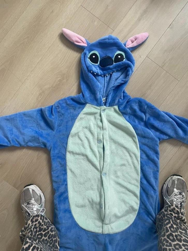 Onesie STITCH blauw kind S M L XL sinterklaas NIEUW, Kinderen en Baby's, Carnavalskleding en Verkleedspullen, Nieuw, Jongen of Meisje