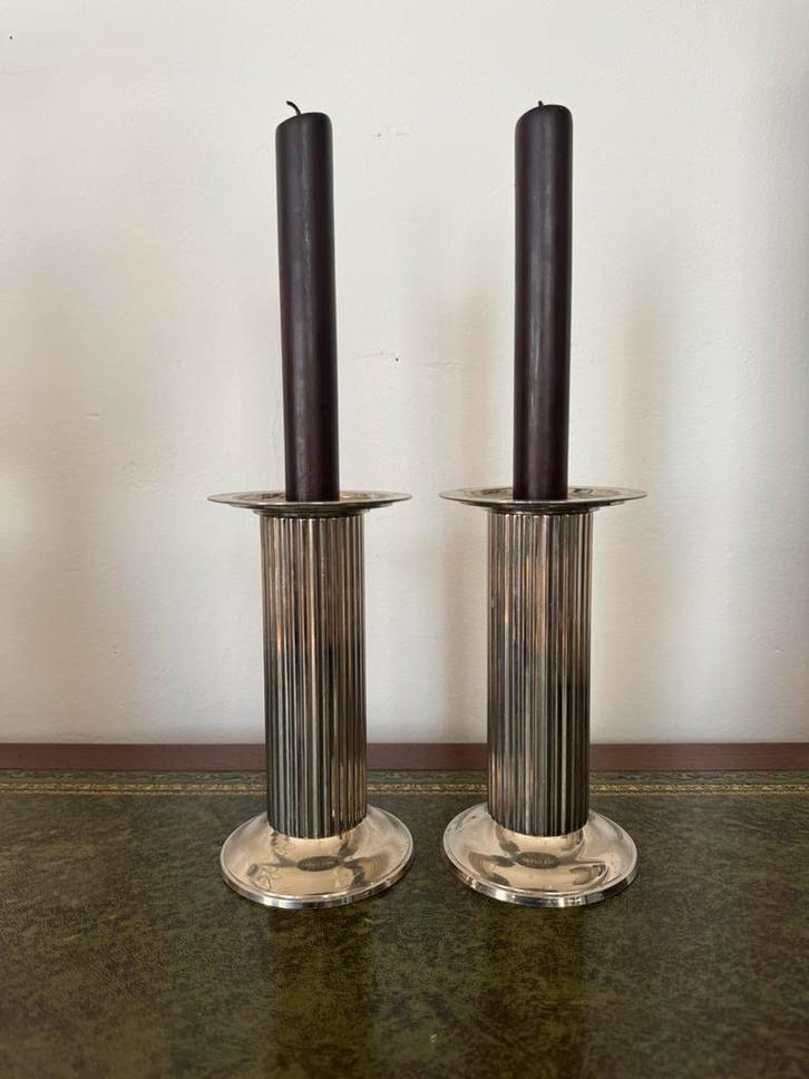 Eichholtz kandelaars zilver kandelaar candleholders, Antiek en Kunst, Antiek | Kandelaars, Ophalen of Verzenden