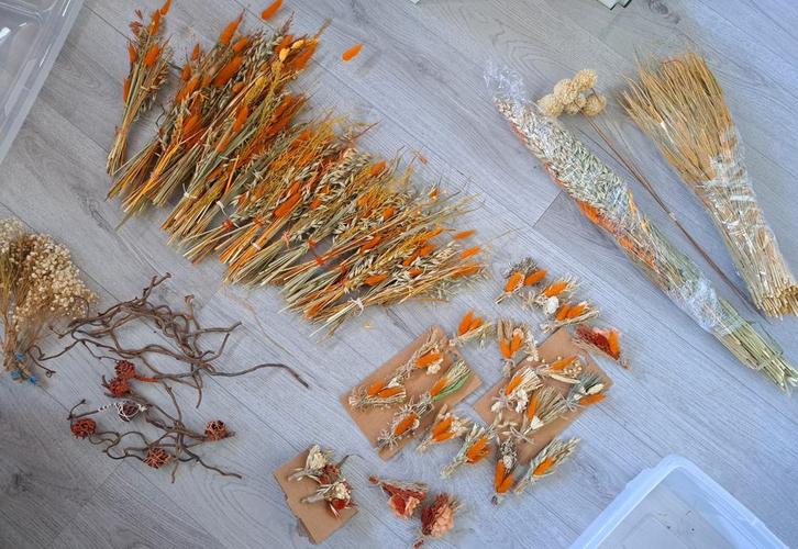 Droogbloemen Decoratie - Bruiloft/Herfst, Huis en Inrichting, Woonaccessoires | Droogbloemen, Ophalen of Verzenden