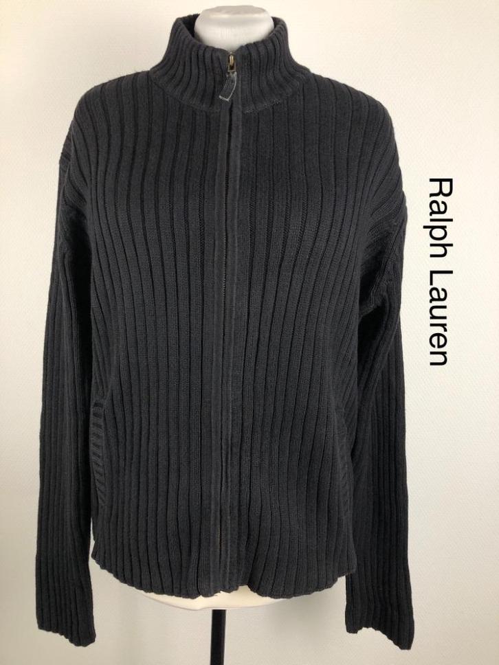 Ralph Lauren Vest  (mt: 42) 12,3/8270, Kleding | Dames, Truien en Vesten, Zo goed als nieuw, Maat 42/44 (L), Blauw, Ophalen of Verzenden