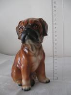 Beeld 18 cm van een jonge boxer hond vintage retro, Verzamelen, Beelden en Beeldjes, Ophalen of Verzenden, Zo goed als nieuw, Dier