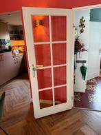 Opdekdeur met facet geslepen glas 201,5 x 83 cm, Doe-het-zelf en Verbouw, Deuren en Horren, Ophalen, Binnendeur, 200 tot 215 cm