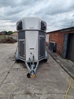 Hati 2 paards trailer, Ophalen of Verzenden, Gebruikt, Hout, 2-paards trailer