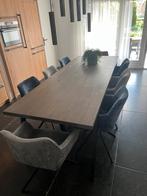 8 eetkamerstoelen (draaibaar), Huis en Inrichting, Stoelen, Ophalen of Verzenden, Zo goed als nieuw, Grijs, Vijf, Zes of meer stoelen