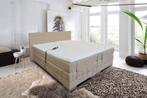 Boxspring Class Elektrisch Set, Grijs, Ophalen of Verzenden, 180 cm, Nieuw