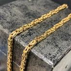 14k gouden koningsketting prachtig schakel ketting, Sieraden, Tassen en Uiterlijk, Kettingen, Ophalen of Verzenden, Zo goed als nieuw
