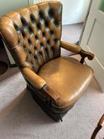 Leren fauteuil, Ophalen, Zo goed als nieuw, 75 tot 100 cm, 50 tot 75 cm