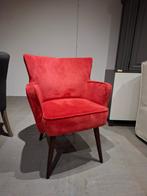 Leuke rode bijzetfauteuil ophalen nu voor 50,-, Ophalen, Nieuw, Stof, 50 tot 75 cm
