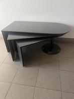 Leolux Cyclo design salontafel antraciet., Huis en Inrichting, Tafels | Salontafels, Ophalen, Gebruikt, 50 tot 100 cm, Rechthoekig
