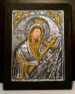 Vintage Byzantijns relief Icoon Maagd Maria, Antiek en Kunst, Ophalen of Verzenden