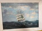 Mooie driemaster op volle.zee, Antiek en Kunst, Ophalen of Verzenden