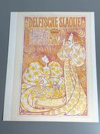 Delftsche Slaolie Jan Toorop vintage Art-Deco affiche, Ophalen