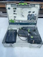 Festool slagboormachine met lader en 2 accu’s. Lees tekst., Ophalen, Gebruikt, Boormachine