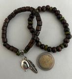 Set bohemian style armbanden roodborstje, Ophalen of Verzenden, Nieuw