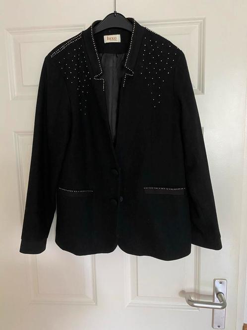 Zwart Luxe Jasje met Studs - Maat L, Kleding | Dames, Jasjes, Kostuums en Pakken, Zo goed als nieuw, Jasje, Maat 42/44 (L), Zwart
