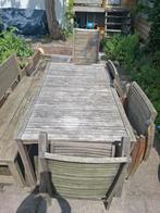 Tuintafel + 4 stoelen, Tuin en Terras, Tuinsets en Loungesets, Ophalen, Gebruikt, Bank