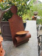 Sobere Metalen Wandkandelaar, Gebruikt, Ophalen of Verzenden, Metaal, Kandelaar