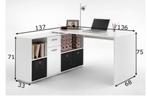 Bureau met kast - flexibel te monteren, Ophalen, Zo goed als nieuw, Bureau