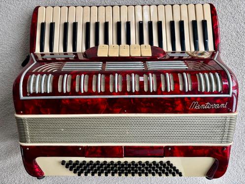 Italiaanse vintage Mantovani 80-bas piano klavier, Muziek en Instrumenten, Accordeons, Gebruikt, Toetsaccordeon, 80-bas, Overige merken