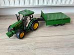 Bruder 2108  tractor + 5115 M kieptrailer john deere, Ophalen, Gebruikt