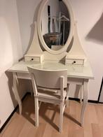 Witte Ikea kaptafel met stoel en gratis ladekastje, Huis en Inrichting, Ophalen, Gebruikt, 50 tot 100 cm, Van Ikea